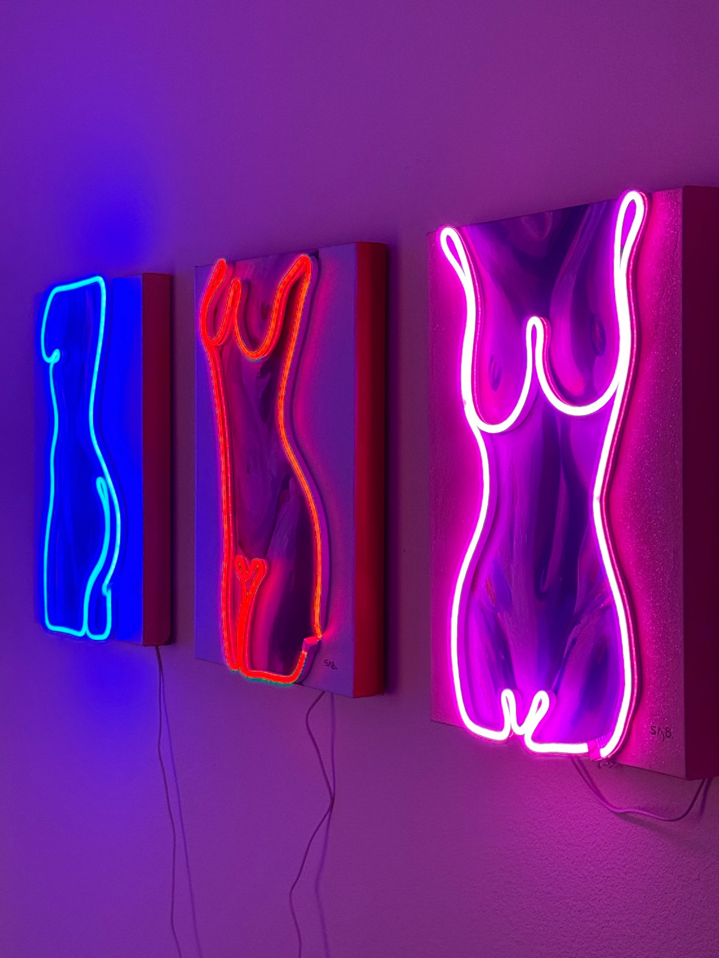 Neon Body painting 14x17