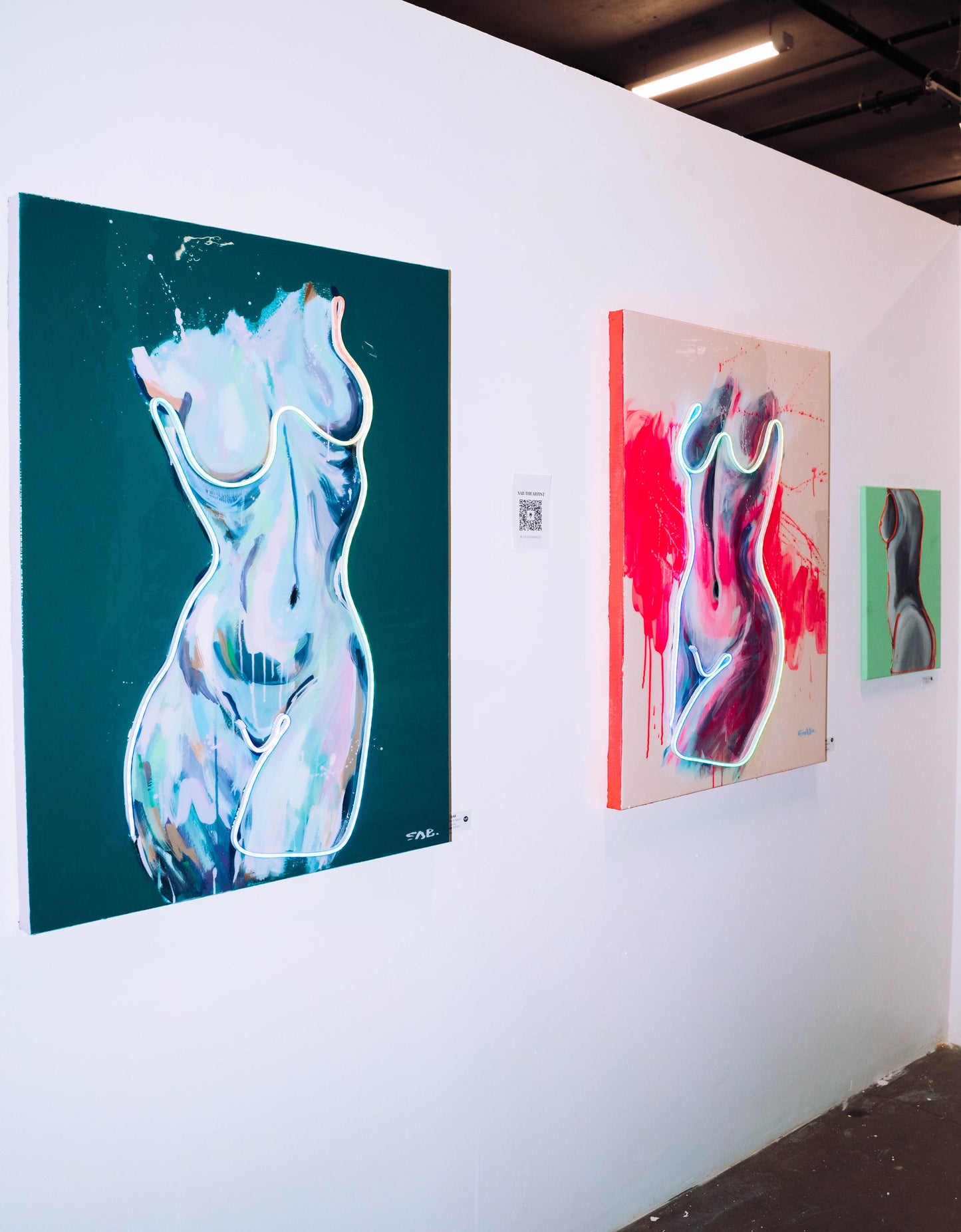 Abstract Neon Body Original Painting