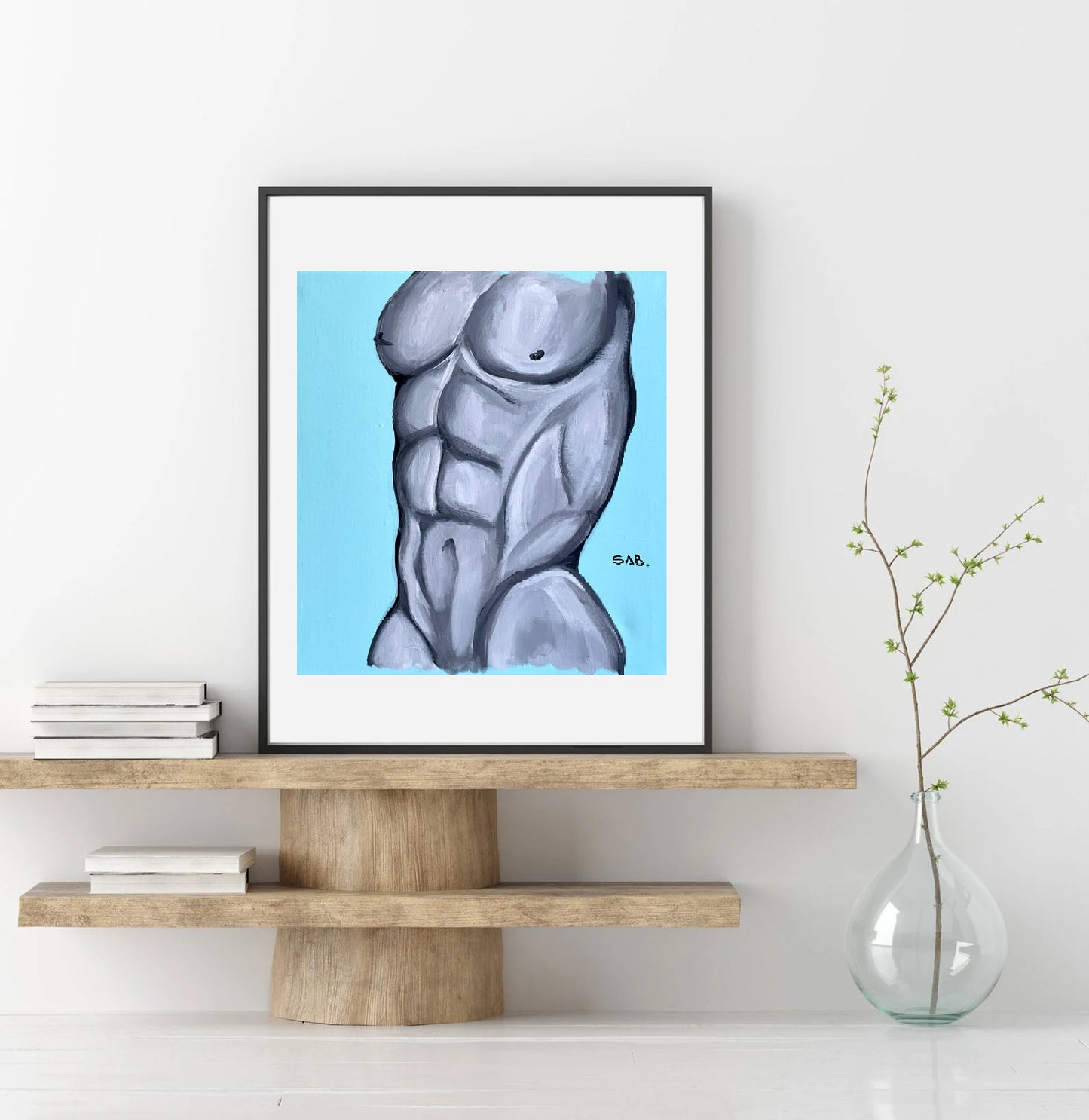 “Angelo”. Male body Print