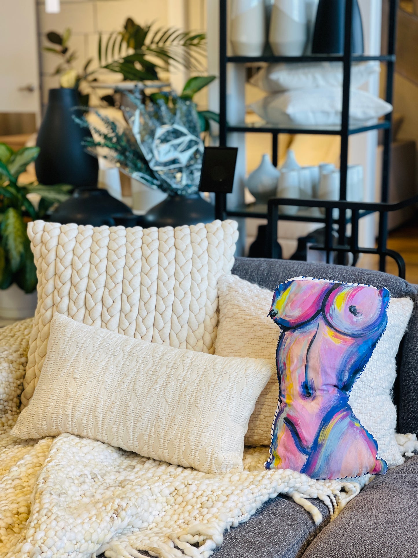 Decorative Body & Booty Throw Pillow