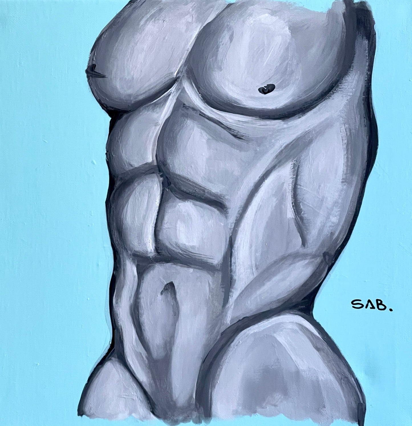 “Angelo”. Male body Print