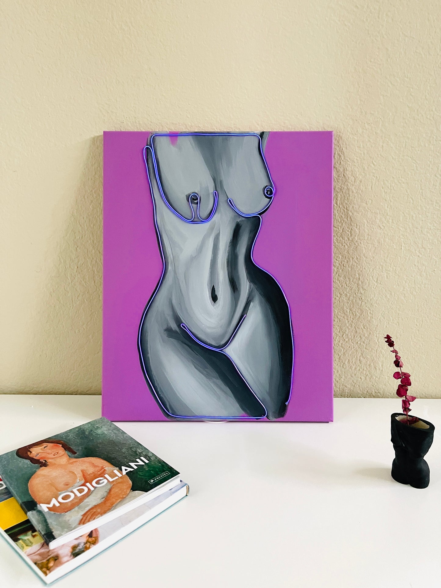“Jojo” Neon Body painting 16x20