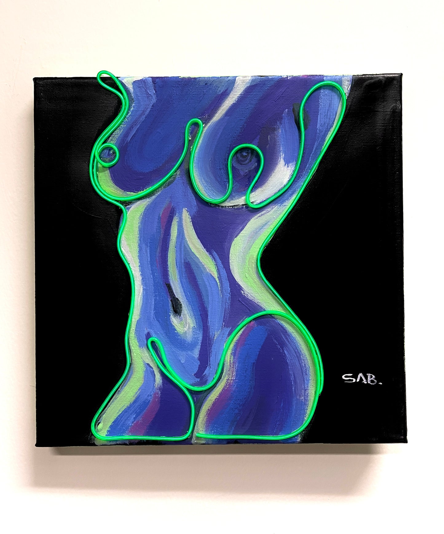 C mini neon sign painting