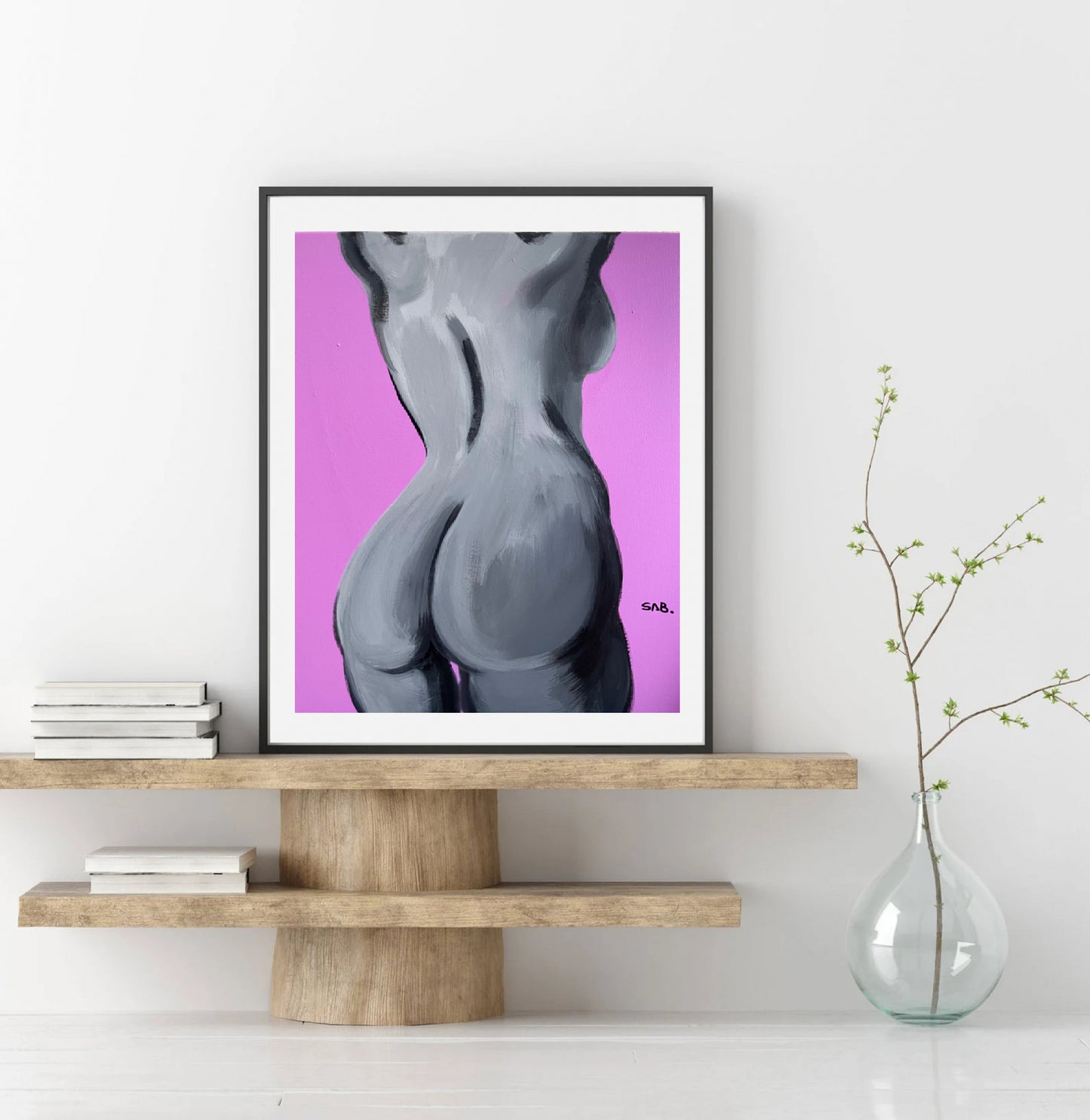 “Gigi” Monochrome body Print