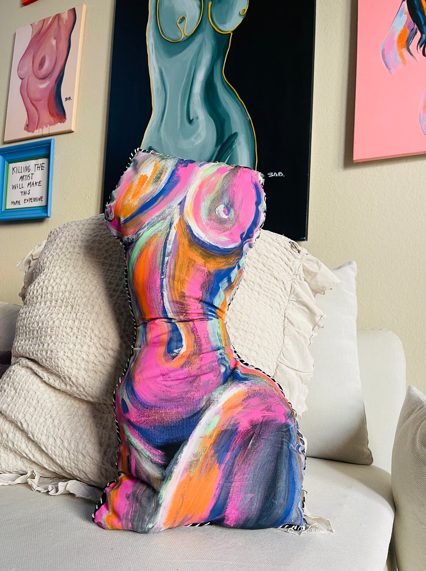 Decorative Body & Booty Throw Pillow