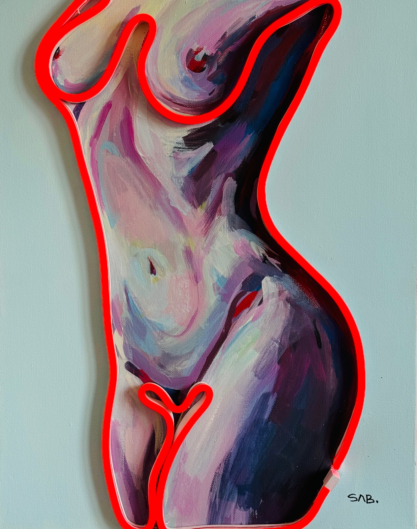 Neon Original  Body Painting 14x17