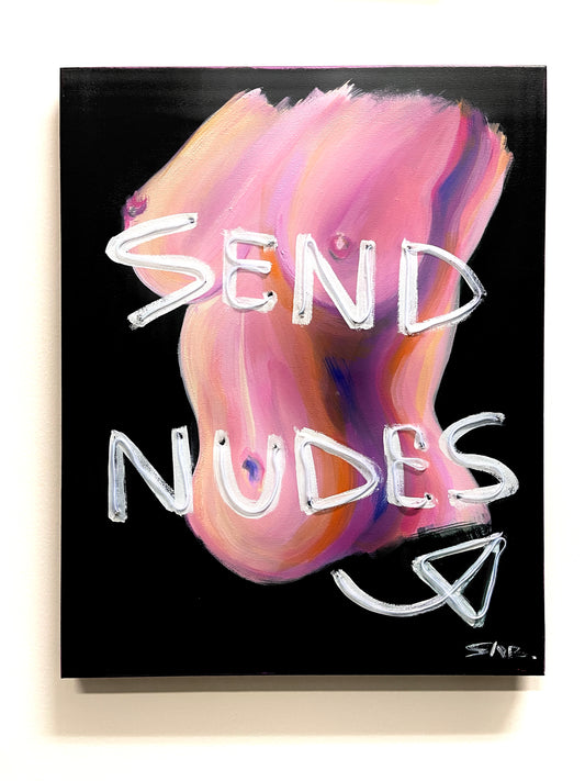 SEND NUDES Neon ART