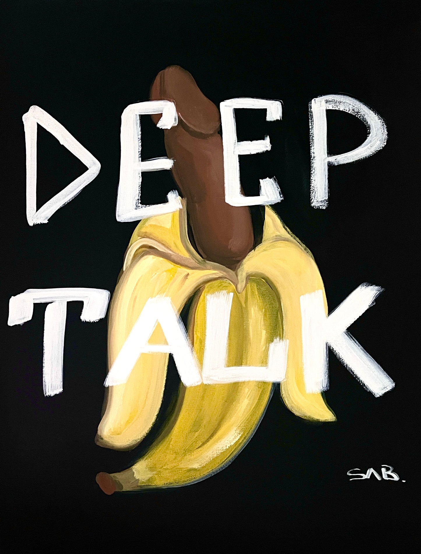 Deep Talk fun gay art print