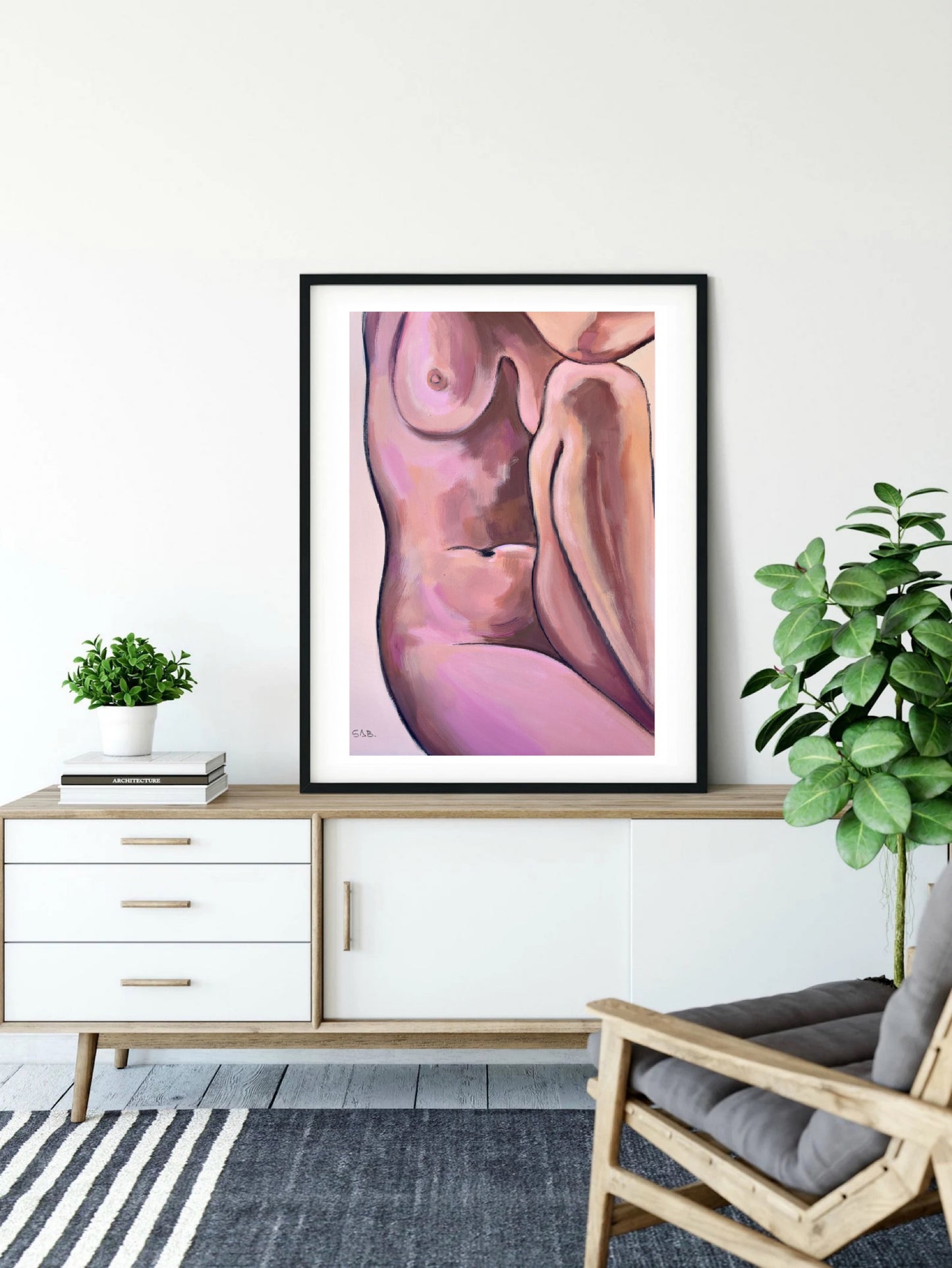 “Daylight “ nude abstract figurative art print