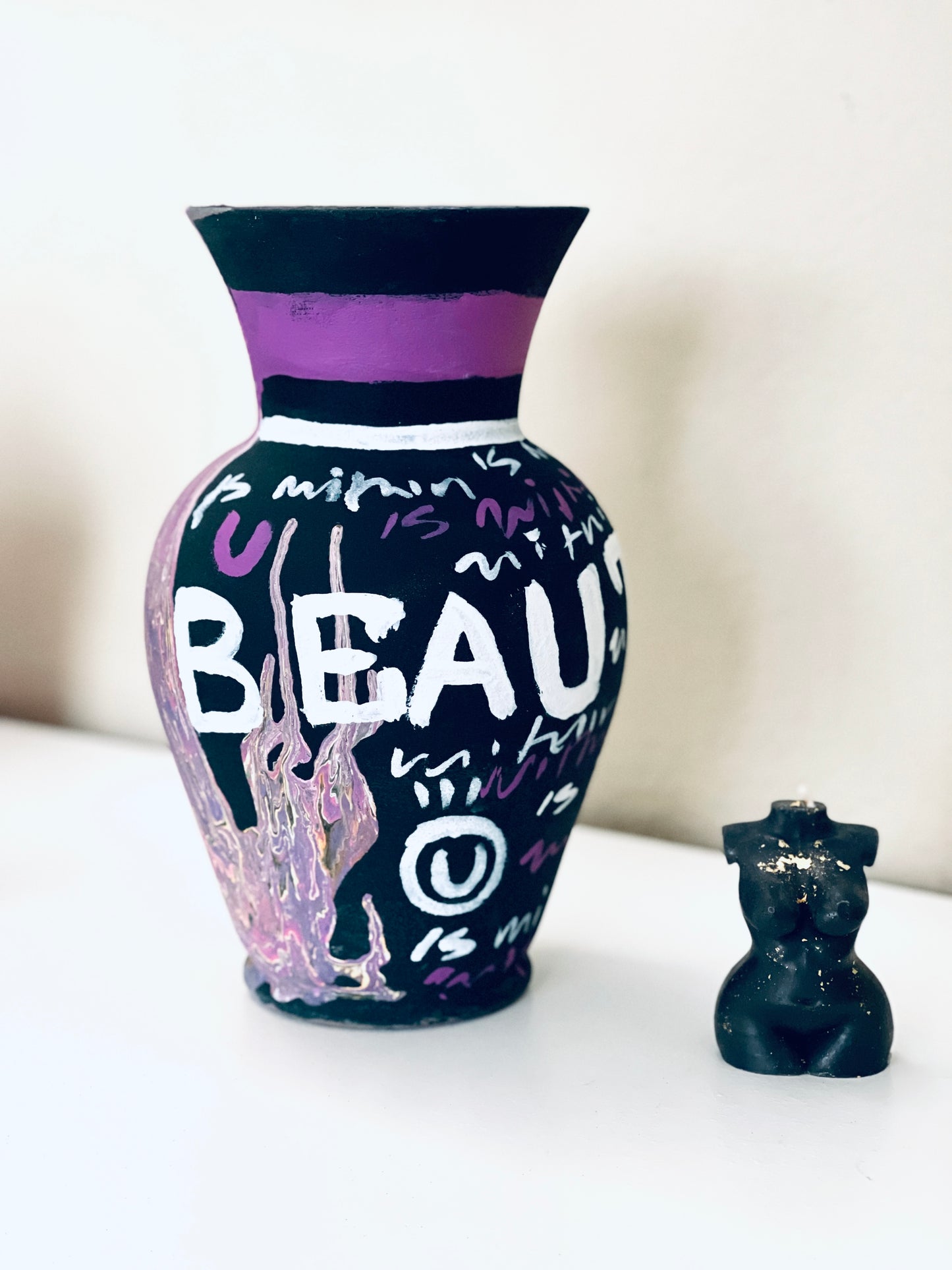 “Beauty is within you “ Decorative Vase Abstract graphic art