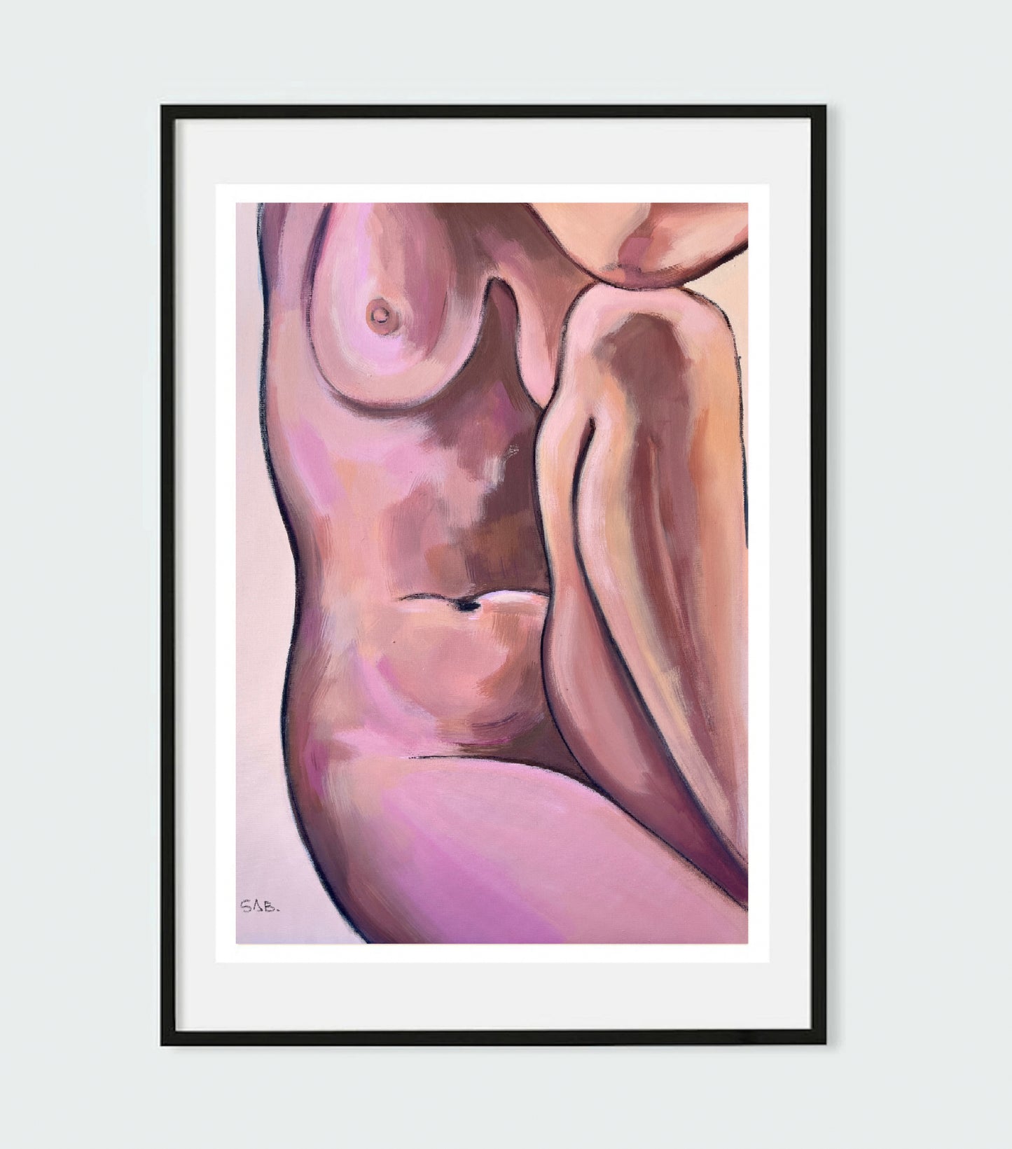 “Daylight “ nude abstract figurative art print
