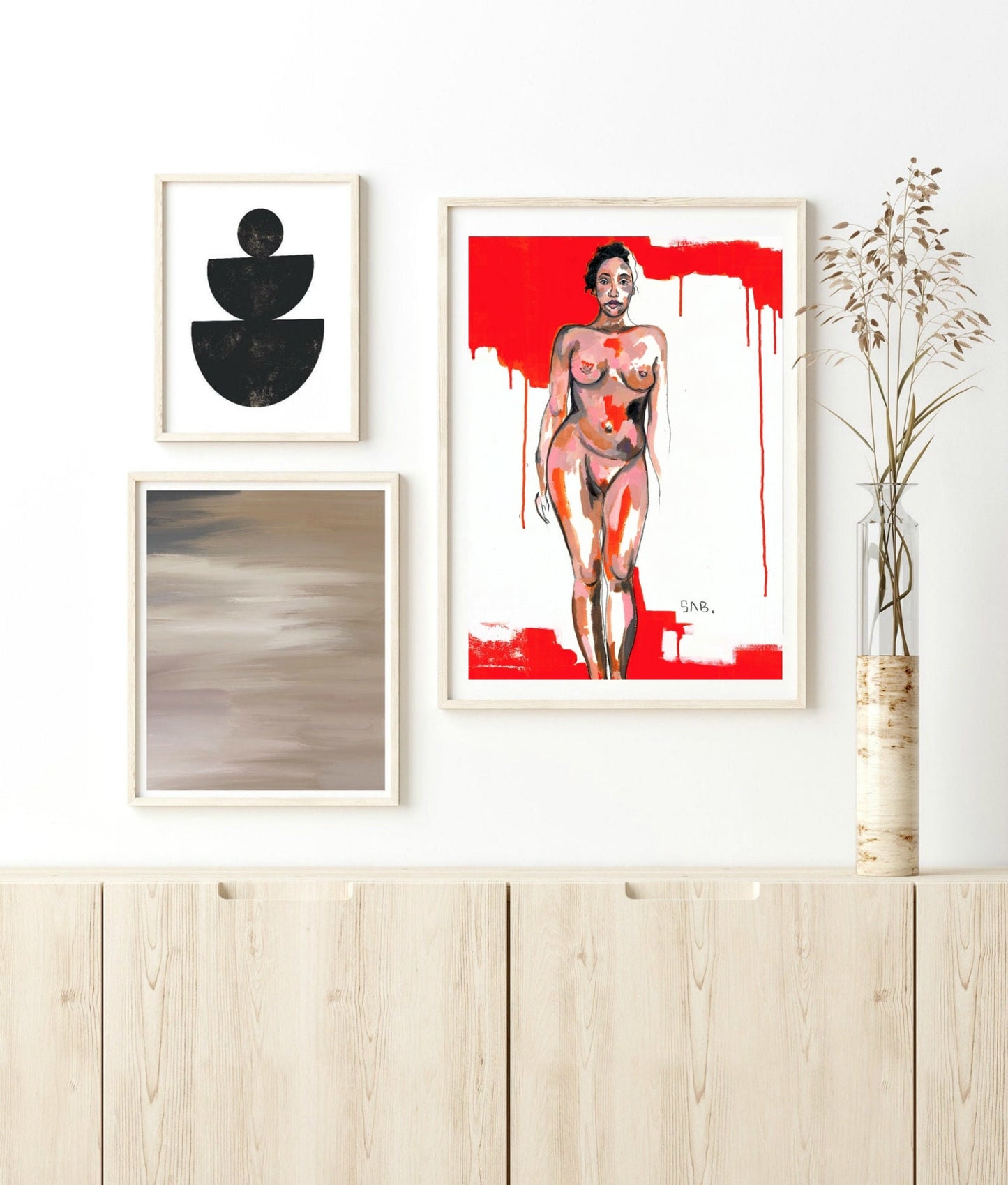 The Light of the Universe Print female body figurative art inspiring women bedroom art sexy female body nude art